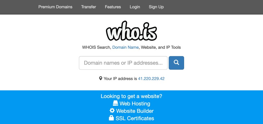 Who.is Website Screenshot